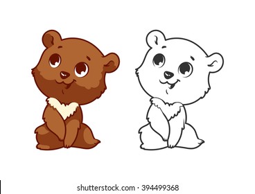 Bear Cub Outline Hd Stock Images Shutterstock