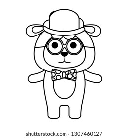 cute little bear character