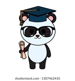 cute little bear panda character