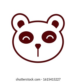 cute little bear panda character