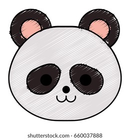 cute little bear panda character