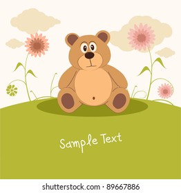 cute little bear.Vector illustration