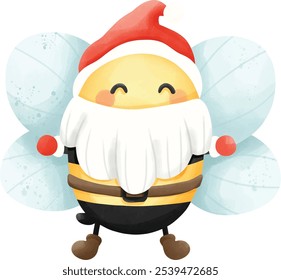 cute little bee christmas, merry christmas.