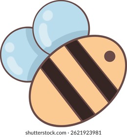 Cute little bee collage pastel color collage