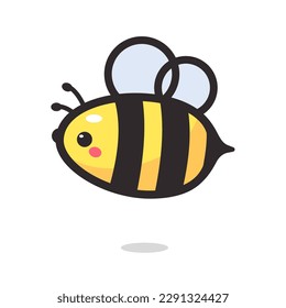 cute little bee smiling For decorating desserts with honey