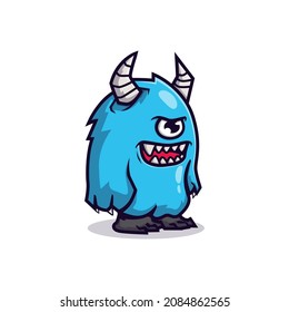 cute little bigfoot vector illustration design