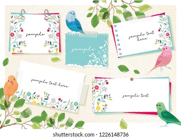 Cute little bird frame