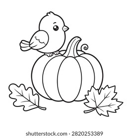 Cute little bird sitting
