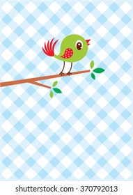 cute little bird vector