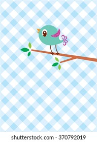 cute little bird vector