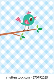 cute little bird vector