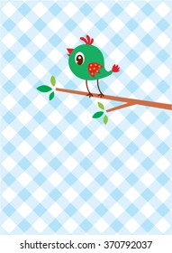 cute little bird vector
