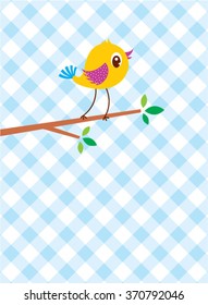 cute little bird vector
