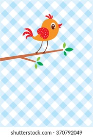cute little bird vector