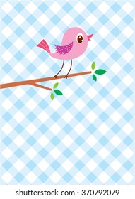 cute little bird vector