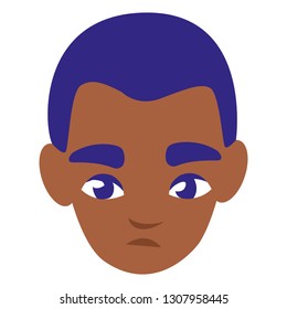 cute little black boy head
