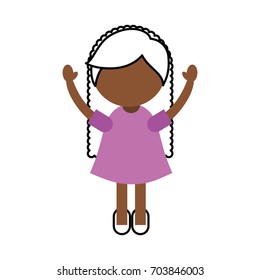 cute little black girl character