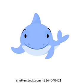 Cute little blue shark with no teeth