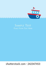 cute little boat card