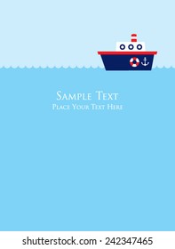 cute little boat card