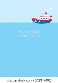 cute little boat card
