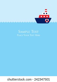 cute little boat card