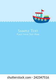 cute little boat card