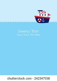 cute little boat card