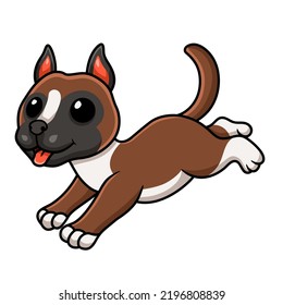 Cute Little Boxer Dog Cartoon