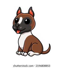 Cute Little Boxer Dog Cartoon