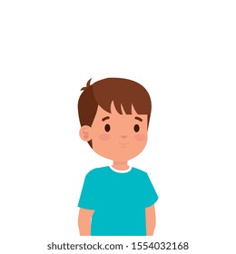 cute little boy avatar character vector illustration design