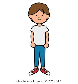 Cute Little Boy Avatar Character Stock Vector (Royalty Free) 717714514 ...