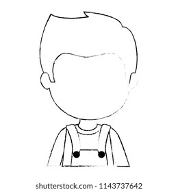 cute and little boy character