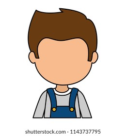 cute and little boy character