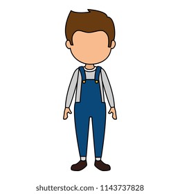 cute and little boy character