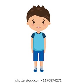 cute and little boy character
