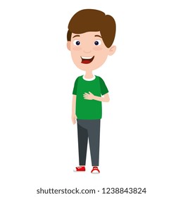 cute little boy character