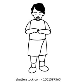 cute little boy character