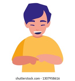 cute little boy character