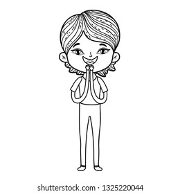 cute little boy character
