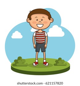 cute little boy character