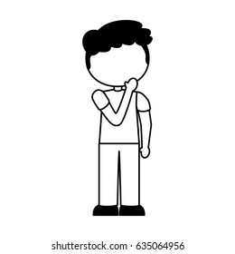 cute little boy character