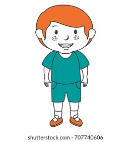 cute little boy character