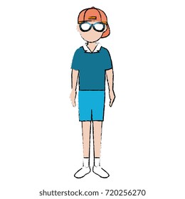 cute little boy character