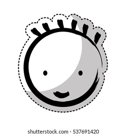 cute little boy character vector illustration design