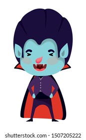 cute little boy with dracula costume