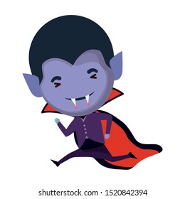 cute little boy with dracula costume