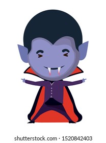 cute little boy with dracula costume