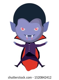 cute little boy with dracula costume