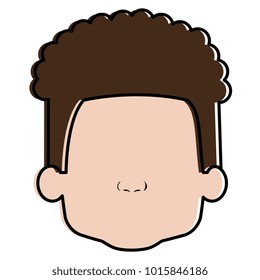 cute and little boy head
